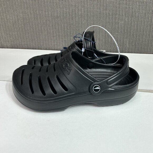 Nautica Mens River Edge Black Slide Sandals Size 7 Comfortable Slip-On - Picture 1 of 7